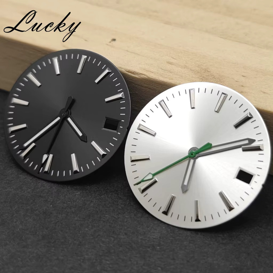MUZHI Zifferblatt Set, 28,5 mm, Grün Leuchtend, Unisex - Bild 2