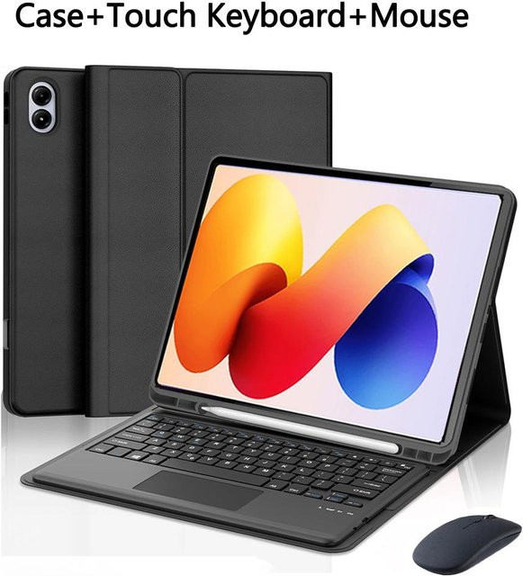 Xiaomi Tastaturhülle für Redmi Pad Pro 12,1 Zoll mit abnehmbarer Bluetooth-Tastatur in Schwarz - Bild 1