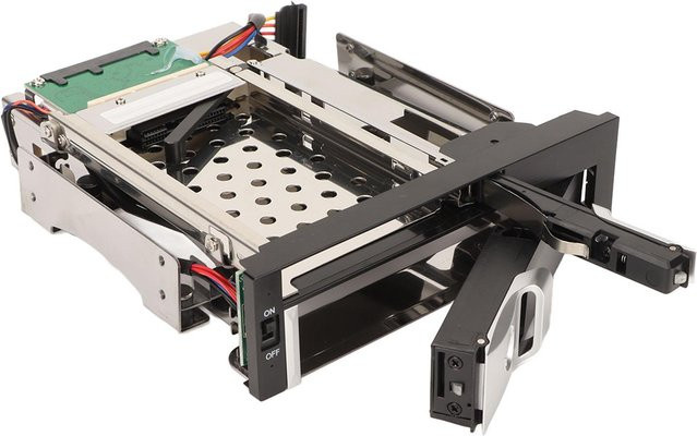 TOMTOP JMS Dual Bay SATA-Festplattenfach für 2,5 Zoll und 3,5 Zoll, Weiß - Bild 1