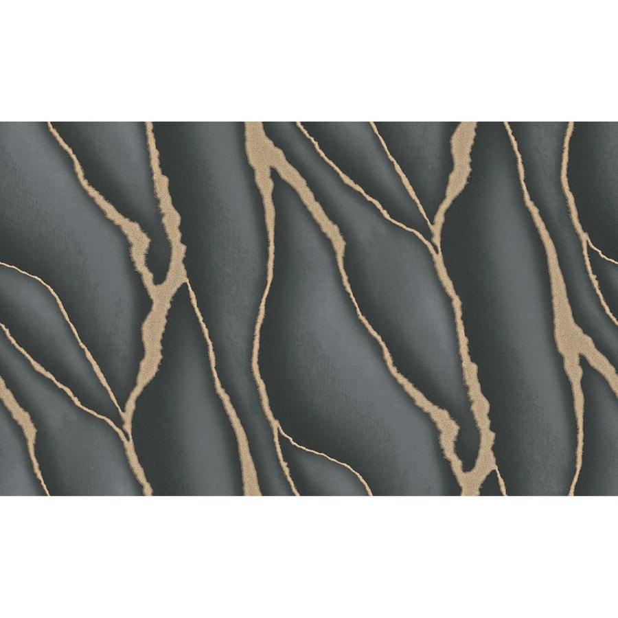 Erismann Vliestapete Elle 3 Flow Schwarz Abstract Modern Satin Matt - Bild 2