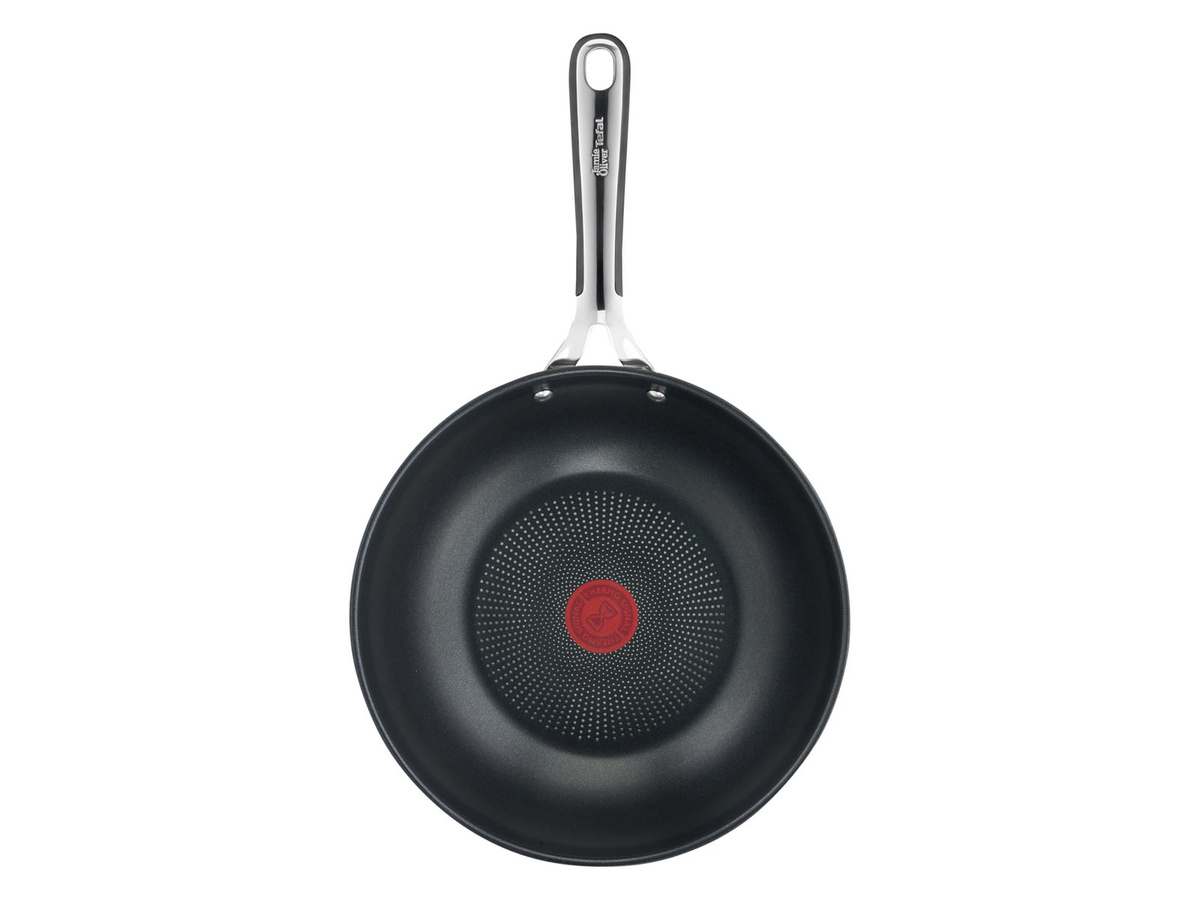 Jamie Oliver by Tefal Kitchen Essentials Edelstahl-Wokpfanne Silber Ø 28 cm - Bild 2