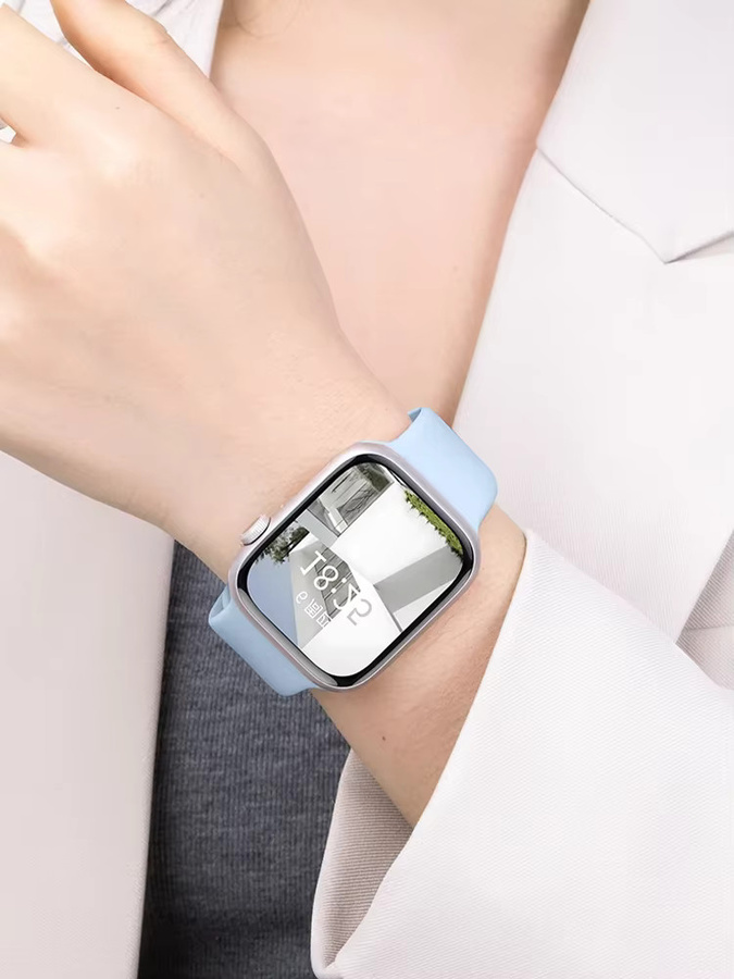 PEO Uhrenarmband Silikon, Weiß, Unisex - Bild 1