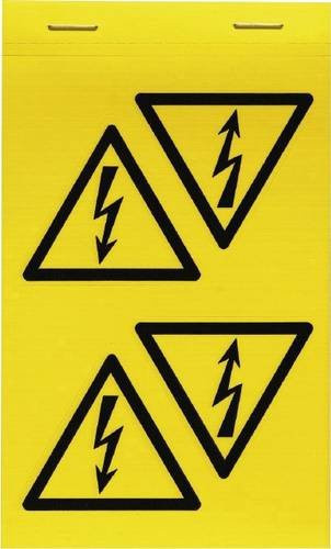 Weidmüller SYMBOL-P. 1741100000 Kabel-Etikett für die Beschriftung, Farbe: Gelb, 40 Stück, B/H/T: 5,0 x 5,0 x 5,0 cm - Bild 1