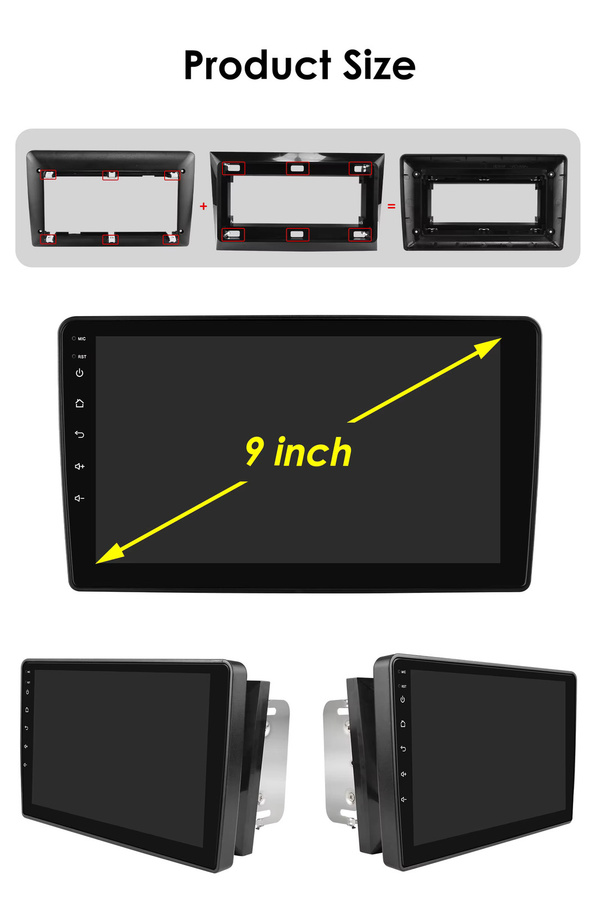 Hizpo Android 14 Autoradio mit 4G und Carplay für Opel Astra H, Antara, Corsa C, D, Meriva, Zafira, Vivaro, Combo sowie Vauxhall und Holden, 9 Zoll, Schwarz - Bild 4