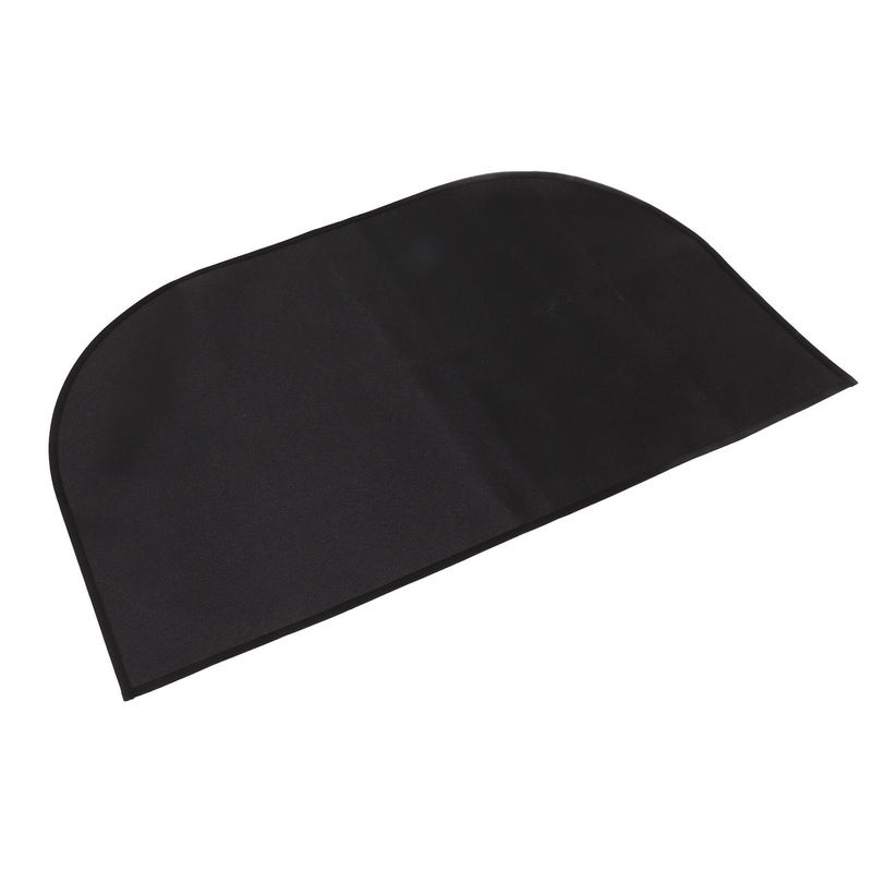 Meterk Halbrunder Glasfaser Teppich Feuerfest und Rutschfest, Farbe: Schwarz, B x T: 80 x 50 cm - Bild 3