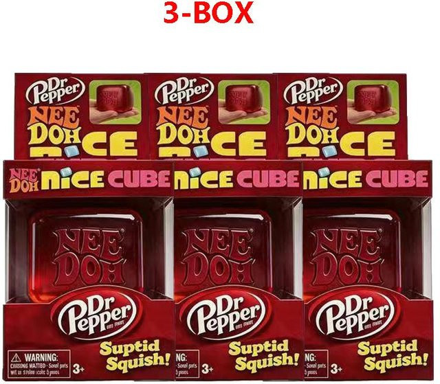 Dr Pepper NeeDoh Nice Cube Squishy, Stressabbau Spielzeug, Fidget Würfel - Bild 1
