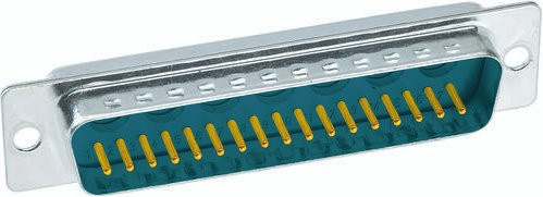 HARTING Steckverbinder 09 69 511 5247 09695115247 mit 24 Polen und Lötkelch in Silber - Bild 1