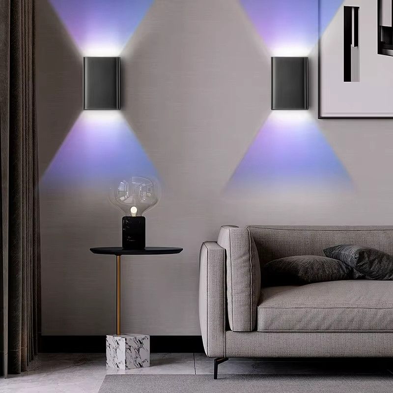 2er-Set UMEXUS LED Wandleuchten mit RGB-Farbe und Fernbedienung für Wohnzimmer und Schlafzimmer - Bild 5