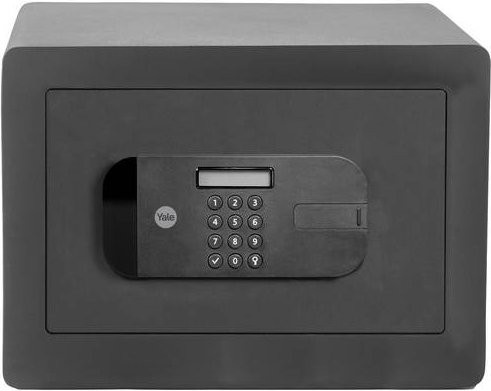 Yale Tresor YSFB/250/EB1 in Schwarz mit Fingerabdruckschloss, Zahlenschloss und Schlüsselschloss aus Stahl - Bild 1