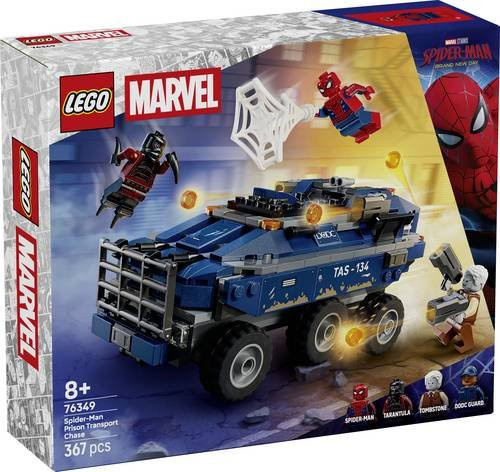 LEGO Marvel Super Heroes Spider-Man Jagt den Gefängnistransporter Bauspielzeug ab 8 Jahren - Bild 1