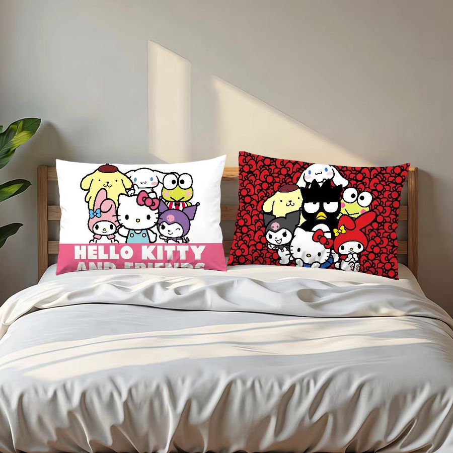 Sanrio Kissenbezug Rechteckig mit Kuromi und Hello Kitty Motiv in Multicolor - Bild 4