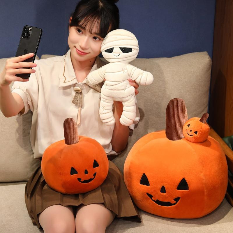 GDzaccly Halloween Kürbis Mumie Kuscheltier Plüsch Puppe - Bild 2