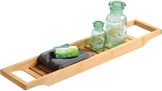 Kesper Badewannenablage aus Bambus in Natur/Braun, B/H/L: 14,5 x 4,4 x 70 cm - Bild 1