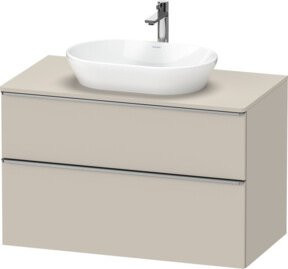 Duravit Waschtischunterschrank D-Neo in Beige Matt, Breite: 100 cm, Tiefe: 55 cm, Höhe: 66,4 cm - Bild 1