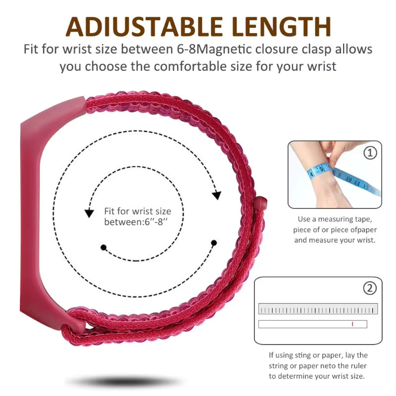 Xiaomi Uhrenarmband Nylon, Sport, Mi Band 7, 6, 5, 4, 3 - Bild 3