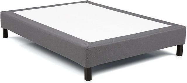Vente-unique Bettgestell Somnus mit Lattenrost in Grau, 200 cm - Bild 1