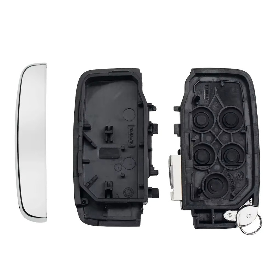 KEYYOU Smart Auto Schlüssel Hülle für Land Rover Discovery 4, Range Rover Sport, Evoque, Vogue, LR2, LR4 sowie Jaguar Freelander, XFL, XE, XJ in Schwarz - Bild 2