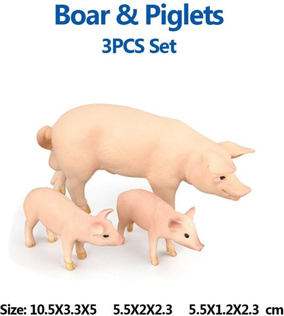 Schwein, Sauen, Ferkel, Wildschwein, Warzenschwein, Nutztierfiguren, Actionfigur, ab 3 Jahren - Bild 1