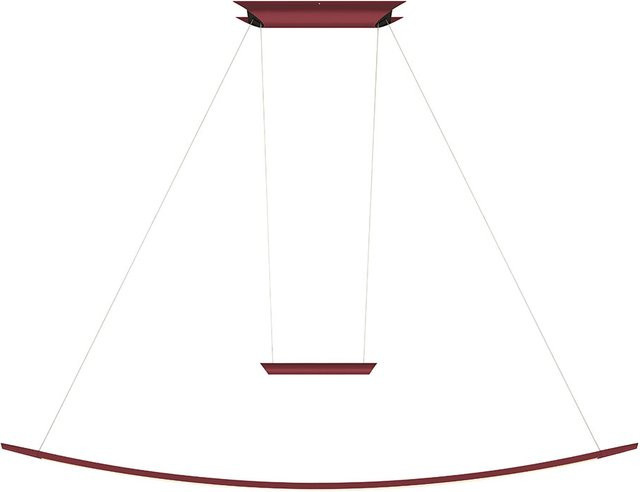 Oligo Lisgo Sky LED-Pendelleuchte in Rot Matt mit dimmbarer Warmweiß-Beleuchtung (2700K) - Bild 1