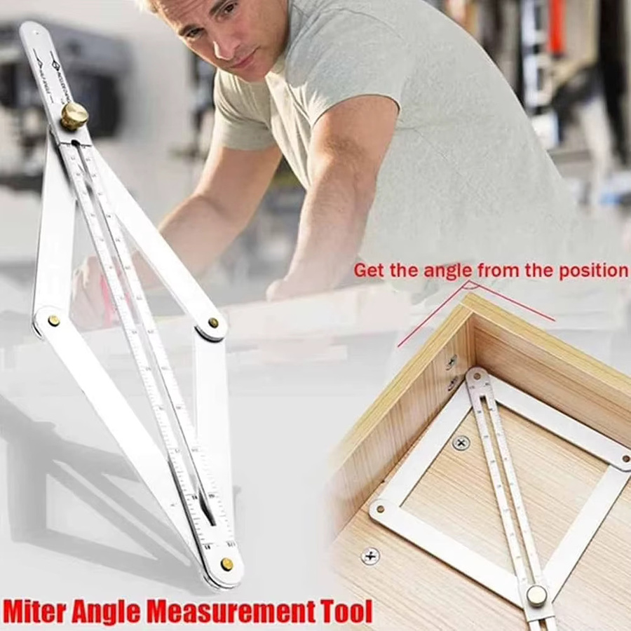 Etmakit Winkelmesser aus silberner Aluminiumlegierung für die Holzbearbeitung - Bild 2