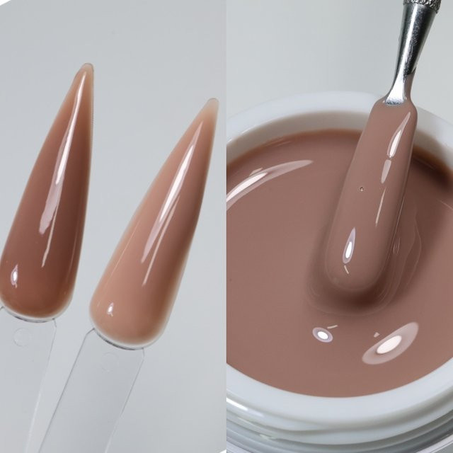 MSHARE Milch-Kakao Flüssig-Builder-Nagelgel, 50g, Glänzend - Bild 1