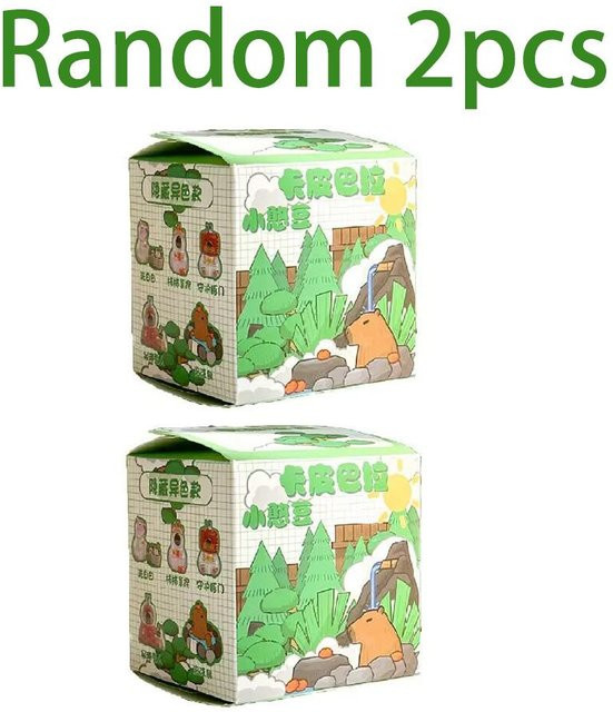 Wucifang Jewelry Capybara Blind Box Kawaii Anime Tierfigur aus PVC für Kinder - Bild 1