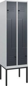 C+P Z-Spind Classic PLUS Gestell mit 4 Fächern, Sicherheits-Drehriegel, H x B x T: 212 x 60 x 50 cm - Bild 1