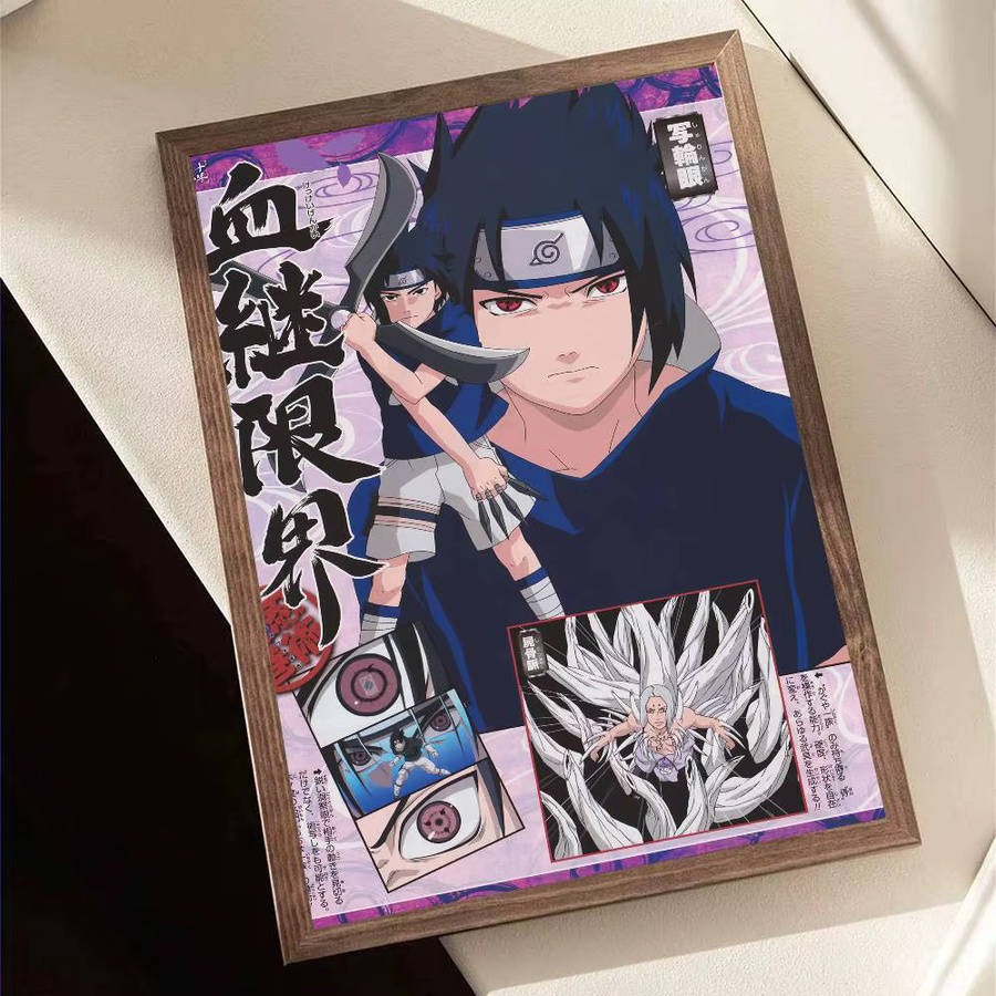 Minimalistisches Naruto Poster als dekorative Grafik in Mehrfarben für deine Wanddekoration - Bild 5