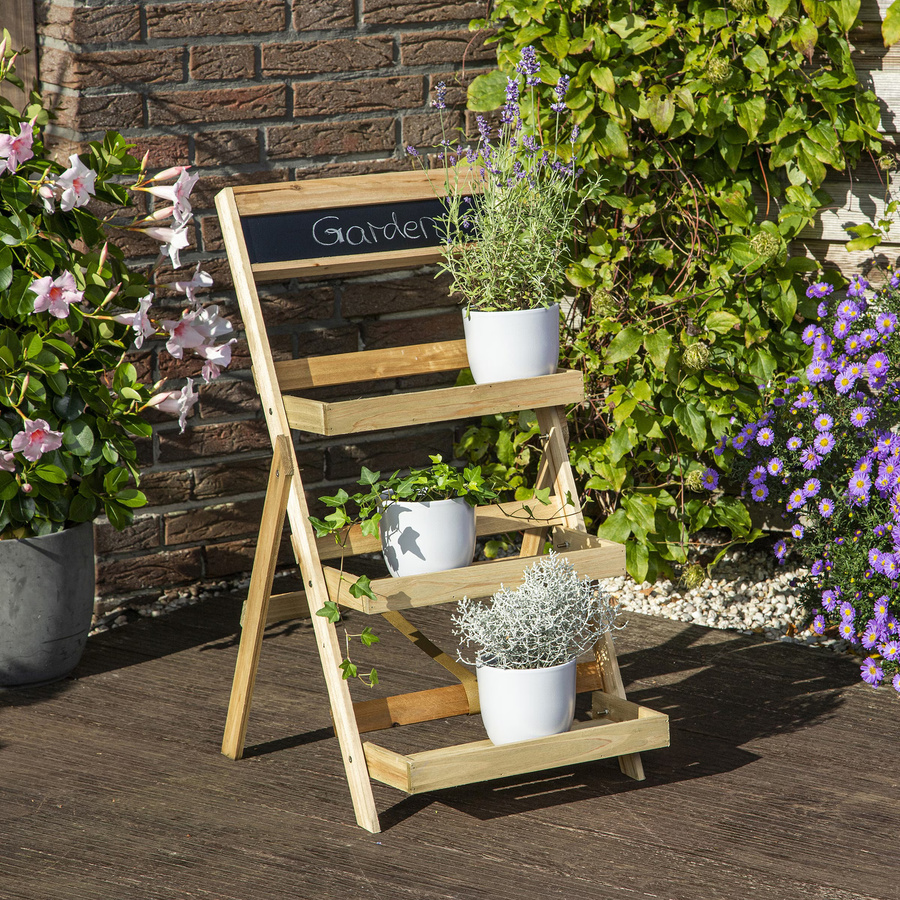 Holztreppe Blume von MODERNE HAUSFRAU in Braun - Bild 3