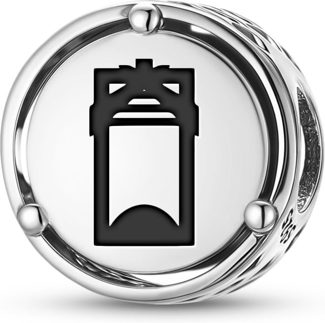 JIUHAO Charm Maori Toki Adze Symbol, 925 Silber, Unisex - Bild 1