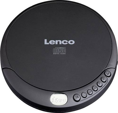 Lenco CD-010 Tragbarer CD-Player mit Akku-Ladefunktion in Schwarz - Bild 1