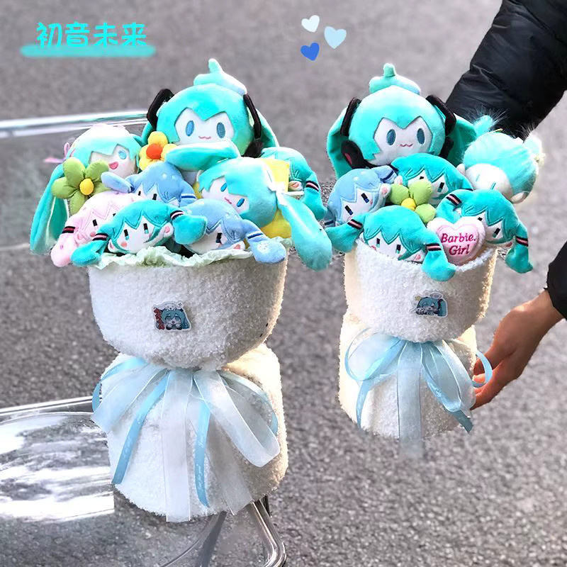 Bandai Hatsune Miku Blumenstrauß, Puppe, Plüsch - Bild 2