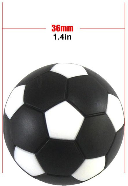 Neoglint Tischfußball Bälle, 4-teiliges Set, 36mm, bunt, schwarz - Bild 1