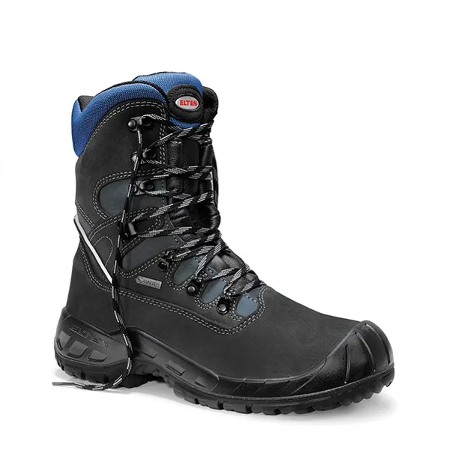 Elten Sicherheitswinterstiefel Joris GTX S3 Ci aus Rindleder, Größe 42, Schwarz-Blau-Grau - Bild 2
