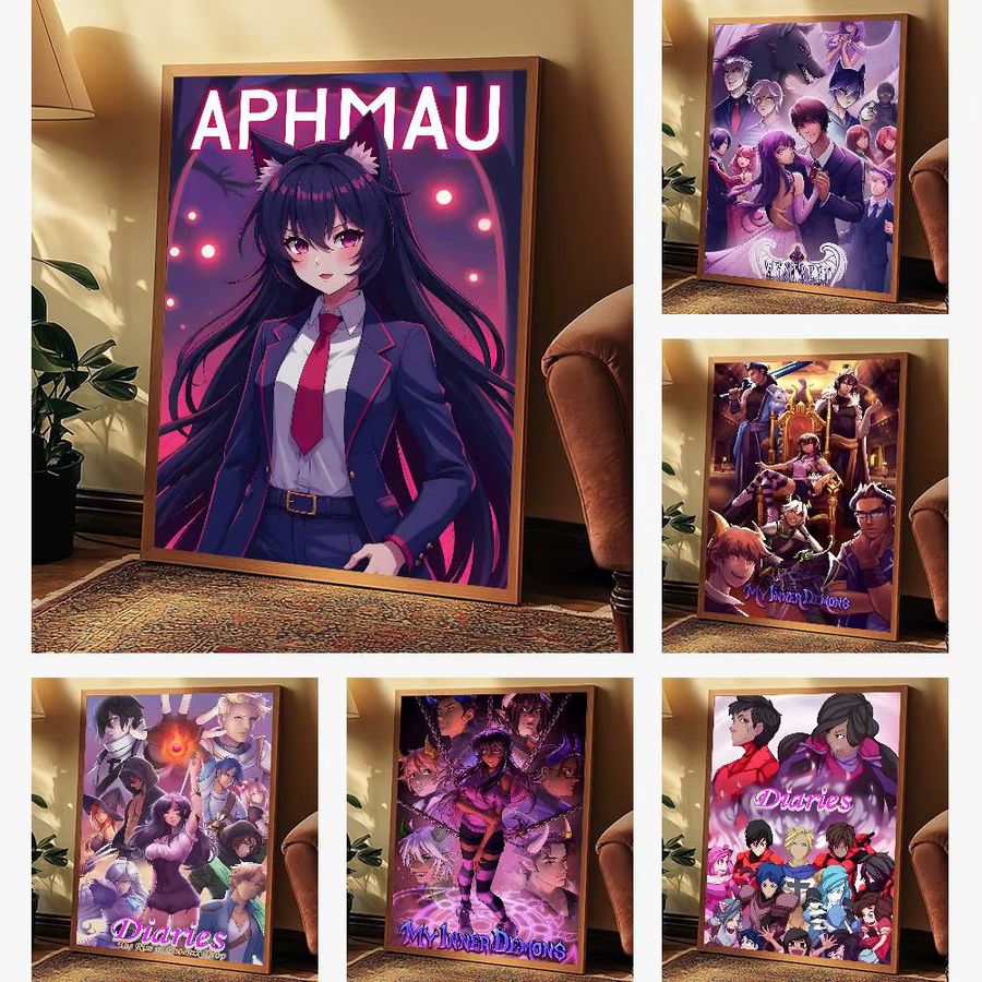 Aphmau Posterkunst Portrait Wanddeko für dein Zuhause ohne Rahmen - Bild 3