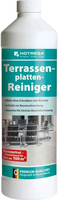 Hotrega Terrassenplatten Reiniger Konzentrat auf Aktivchlorbasis, 1 Liter, Weiß - Bild 1