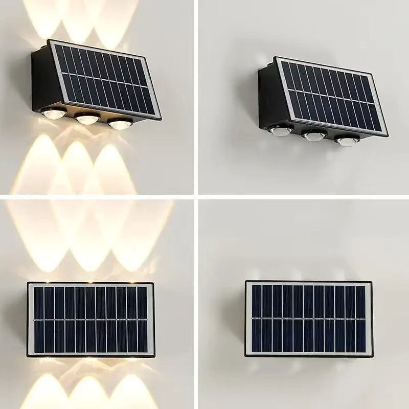 Lyfs Solar LED Wandleuchte für Garten und Außenbereich, Wasserdichter Up-Down Strahler in Schwarz, Modernes Design mit Dämmerungssensor - Bild 5