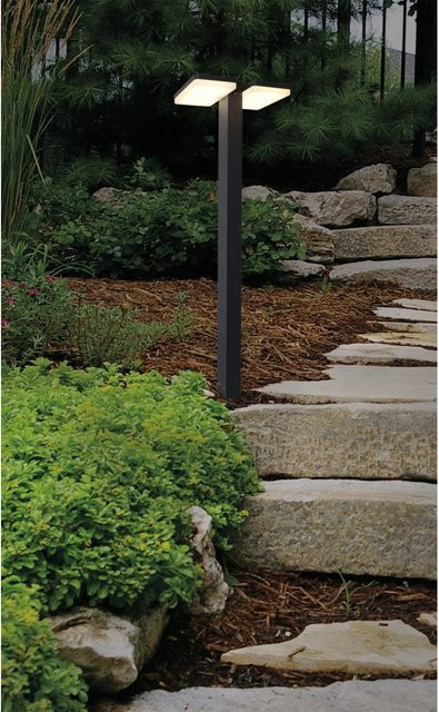 Näve LED-Außensockelleuchte Clair Schwarz für Garten und Terrasse - Bild 1