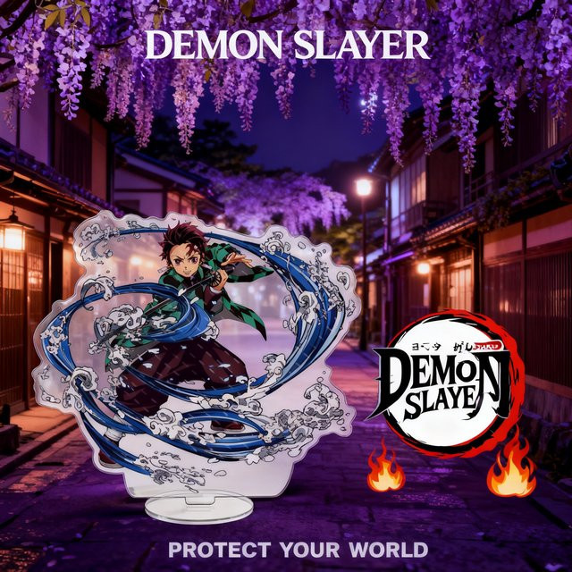Hot Toys Demon Slayer Acryl-Ständer, Tanjiro Nezuko Zenitsu, Einzelfigur - Bild 1