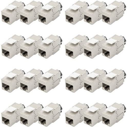 Digitus DN-93617-24 RJ45 Keystone CAT 6a Einbaumodul geschirmt 24er Packung - Bild 1