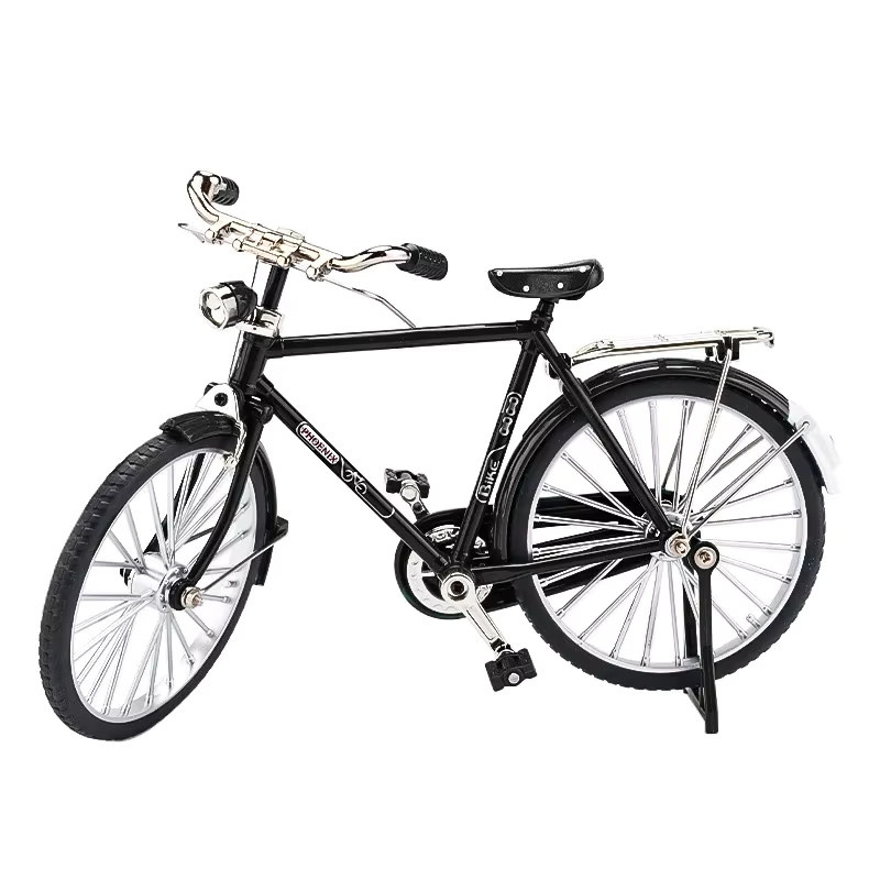 KaKBeir Mini Fahrrad Modell aus Metall in Schwarz, 51-teiliges Bausatz Set zum Zusammenbauen als Sammlerstück und Spielzeug - Bild 2