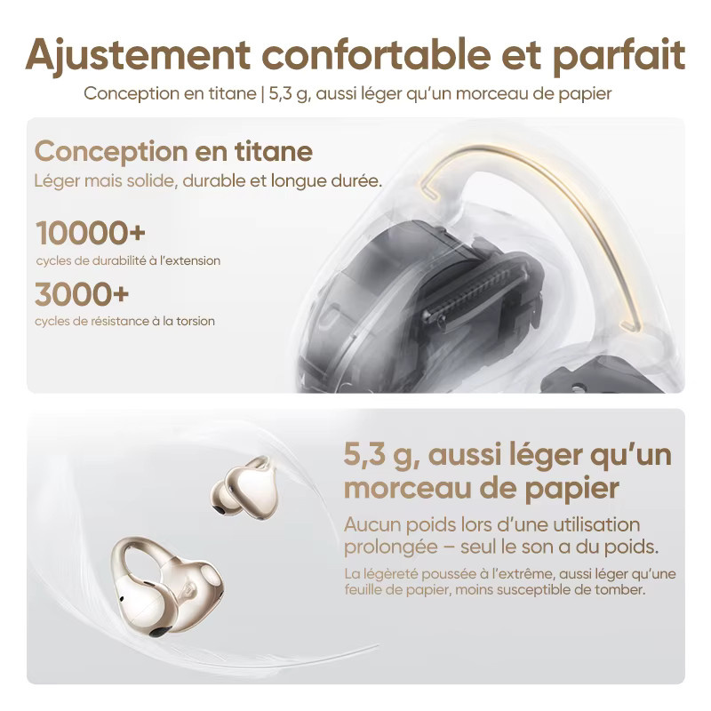 realme Buds Clip OWS In-Ear Kopfhörer in Schwarz mit 36h Akkulaufzeit und IP55 Schutz - Bild 1