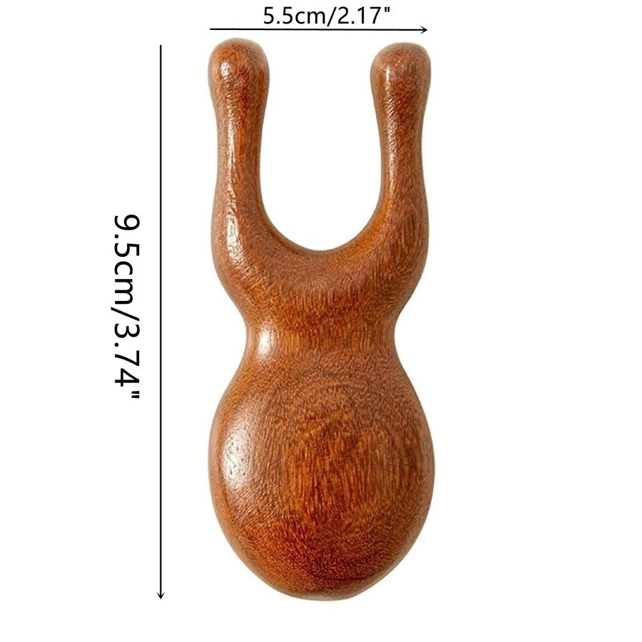MBaowant Gua Sha Massage Werkzeug aus Holz, Unisex, für Augen und Gesicht - Bild 2