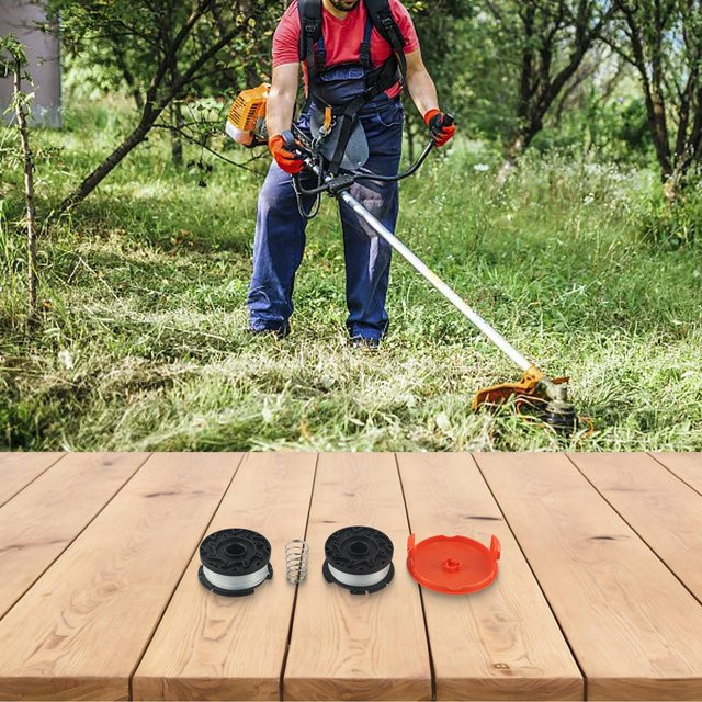 3-teiliges Set Spulenabdeckung für Black+Decker Gartentrimmer STC1820PC und ST5530 inklusive Ersatz-Fadenspule und Feder - Bild 1