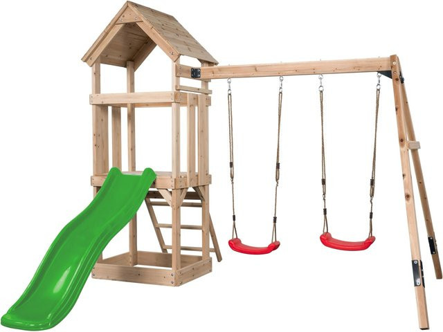 Swing King Spielturm Noa Hellgrün B: 234 cm, T: 265 cm, H: 280 cm FSC® - Bild 1