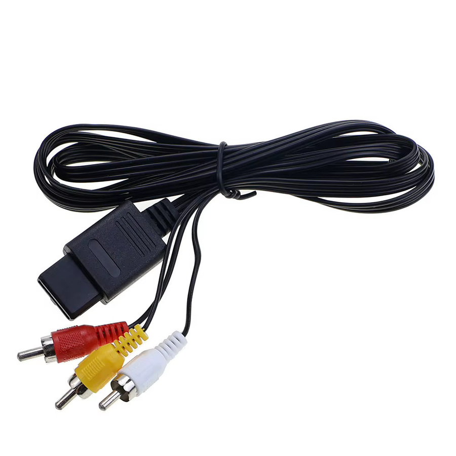 JCD AV-Audiokabel für Retro-Spielekonsolen wie N64, GameCube, NGC, SNES und SFC, Länge: 1,8 m, Mehrfarbig - Bild 2