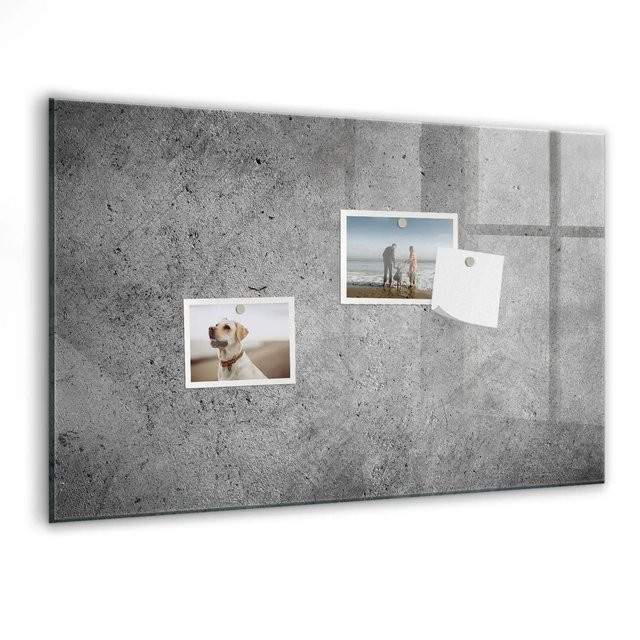 Tulup Magnettafel aus Glas in Weiß und Grau, B/H: 60 x 40 cm - Bild 1