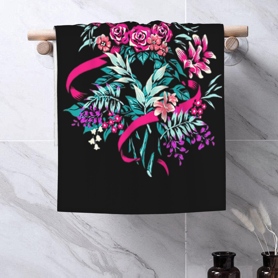 Ka Chen Muxi Gesichtstuch Deltarune Spamton Ralsei Floral Multicolor B: 30 cm, H: 60 cm - Bild 4