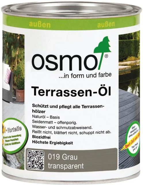 Osmo Terrassen-Öl Grau mit UV-Schutz und Wasserabweisung, 0,75 l - Bild 1