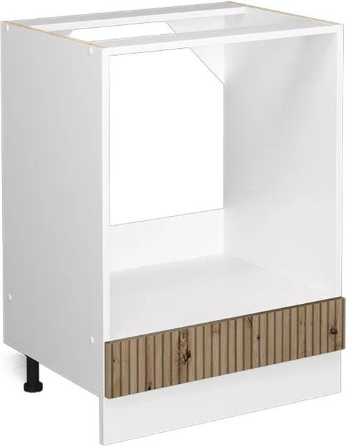 Vicco Herdumbauschrank R-Line in Artisan-Eiche und Weiß, Breite: 60 cm, Höhe: 81,6 cm, Tiefe: 46 cm - Bild 1